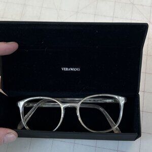 Vera Wang~Pearl/Siverl~V549 Full Eyeglasses Frame & Case~ #CR V549 CR 49-19-140